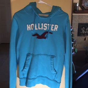 Hollister- large- sweater- blue